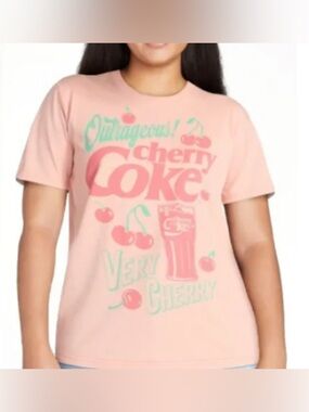 🌺 Cherry Coke by Coke cola cropped shirt 🌸